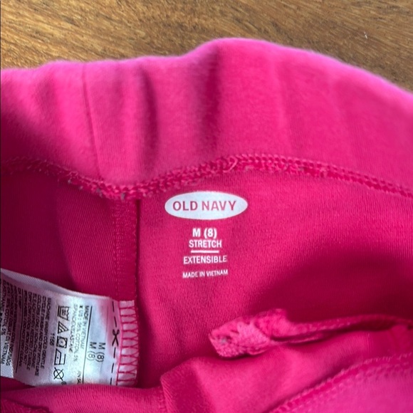 Old Navy Pink Leggings with Wide Waistband and Full Length - Picture 3 of 6